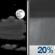 Tonight: Partly Cloudy then Slight Chance Rain Showers
